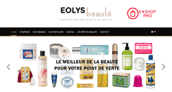 Desktop Screenshot of eolys-beaute.com